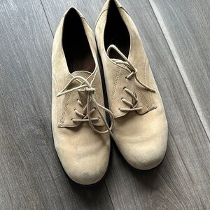 Women’s Rockport Made in Brazil Tan Lace-Up Shoes Leather
